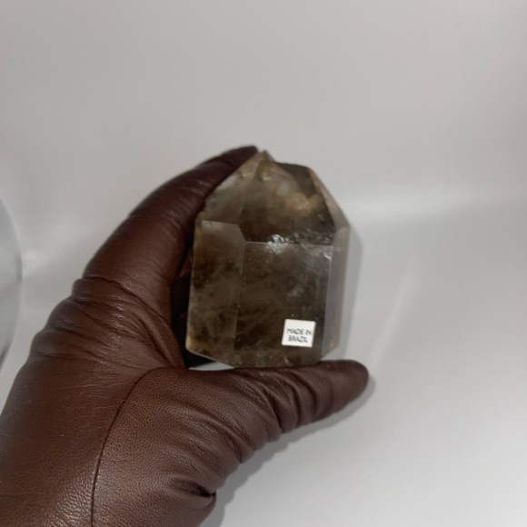 ❤️HP❤️ Gold Rutile in Quartz hand carved tower - Picture 9 of 17